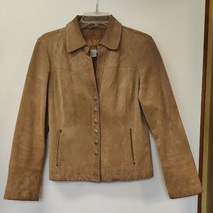 Ami Women's Brown Suede Blazer